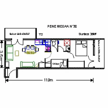 Apartment Pene Medaa - 2 Pieces Pour 6 Personnes Mae-9024